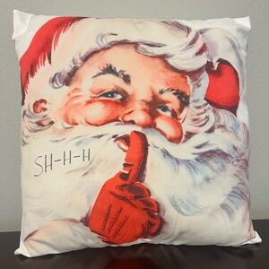 Festive Santa Claus Decorative Pillow